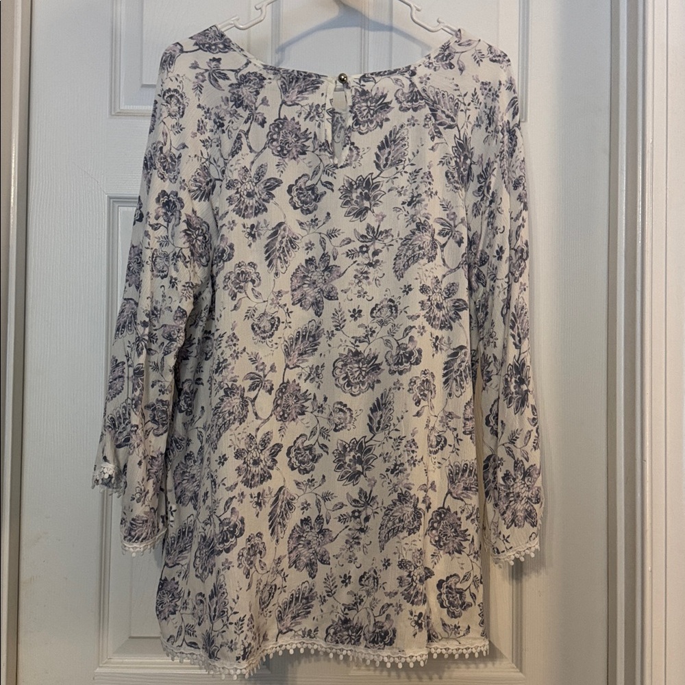 Papermoon Lavender and White Floral Blouse - Picture 7 of 8